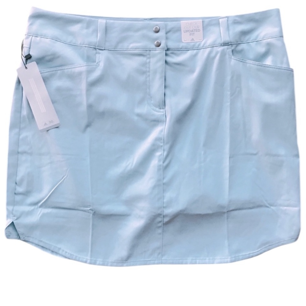 Adidas Size 12 light blue 3 stripe climate control skorts